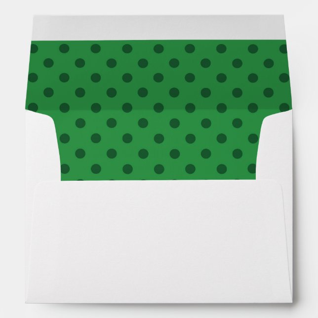 Polka Dot Green Envelope (Back (Bottom))