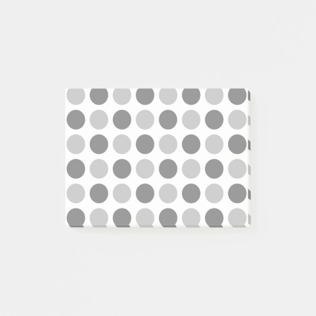 Polka Dot Greys Post-it Notes (Front)