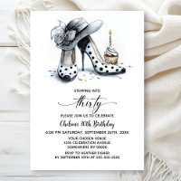 Polka Dot High Heel Shoes 30th Birthday