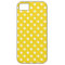 Polka Dot iPhone 5/5S Case in Lemon Yellow