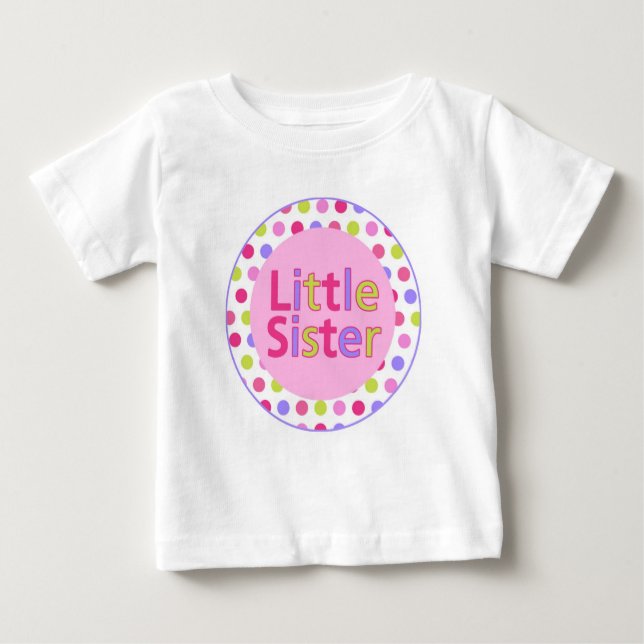 Polka Dot Little Sister Shirt or Bodysuit (Front)
