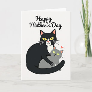 Polka Dot Love Cats Card