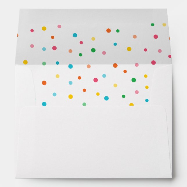 Polka dot Mexican style Envelope (Back (Bottom))