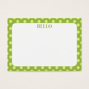 Polka Dot Mini Flat Card // Gift Tag