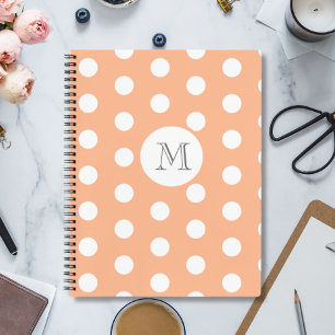  Polka Dot Monogram  Notebook