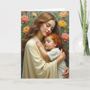 Polka Dot Mother Child Love Card