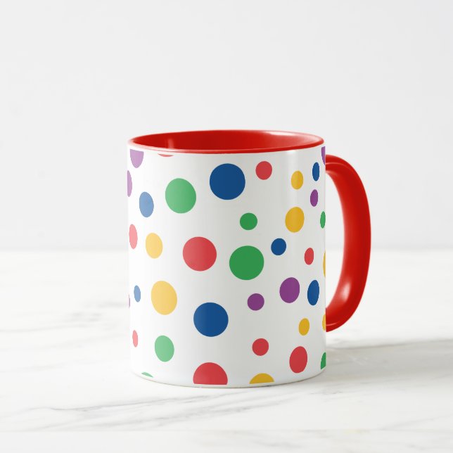 "Polka Dot" Mug (Front Right)