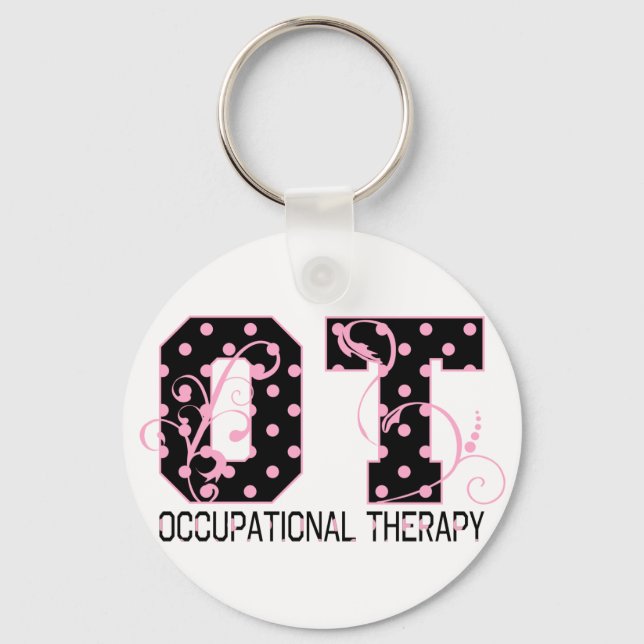 Polka Dot OT Key Ring (Front)