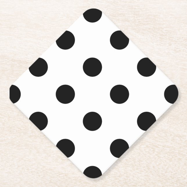 Polka Dot Paper Coasters (Front)