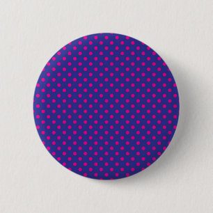 Polka dot pattern 6 cm round badge