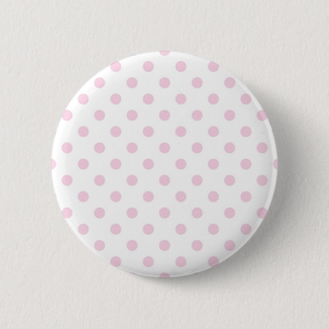 Polka dot pattern 6 cm round badge (Front)