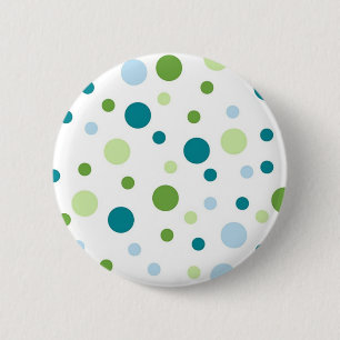Polka dot pattern 6 cm round badge