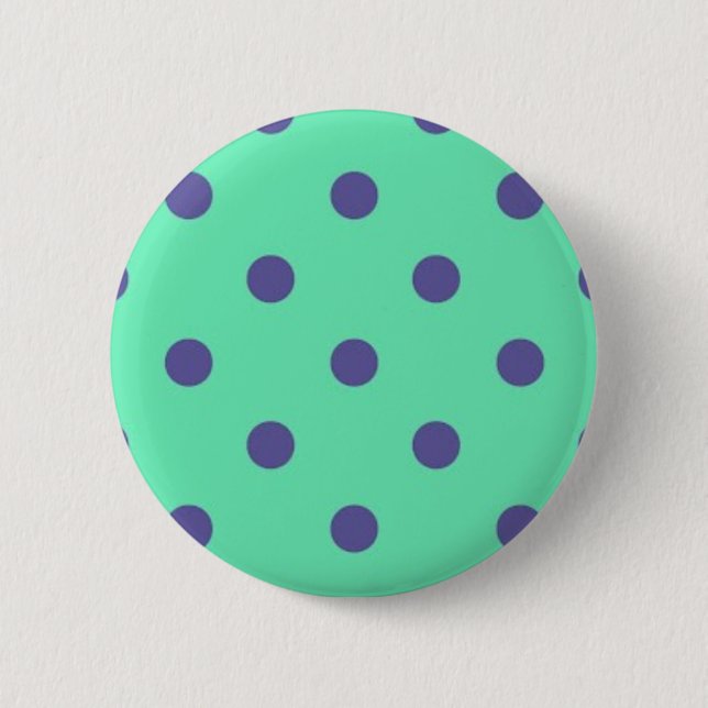 Polka dot pattern 6 cm round badge (Front)