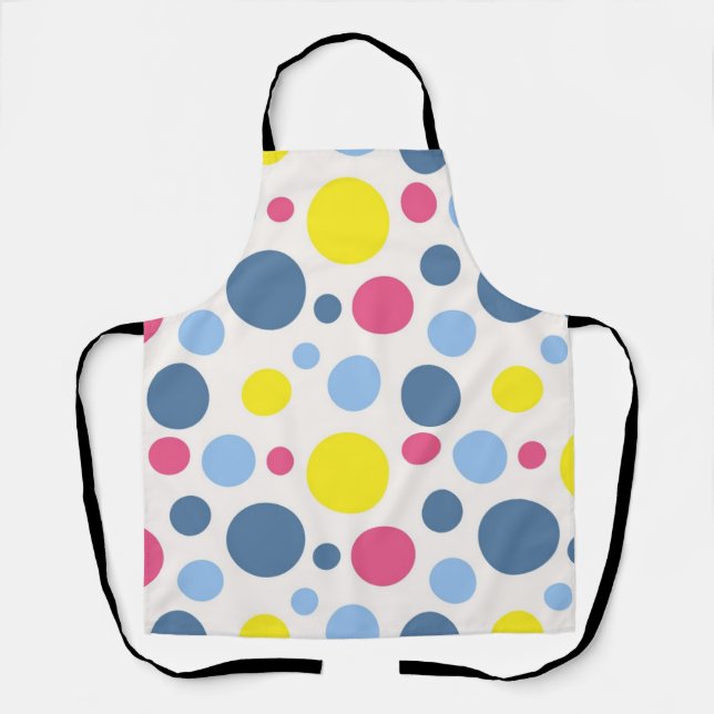 Polka dot pattern apron (Front)