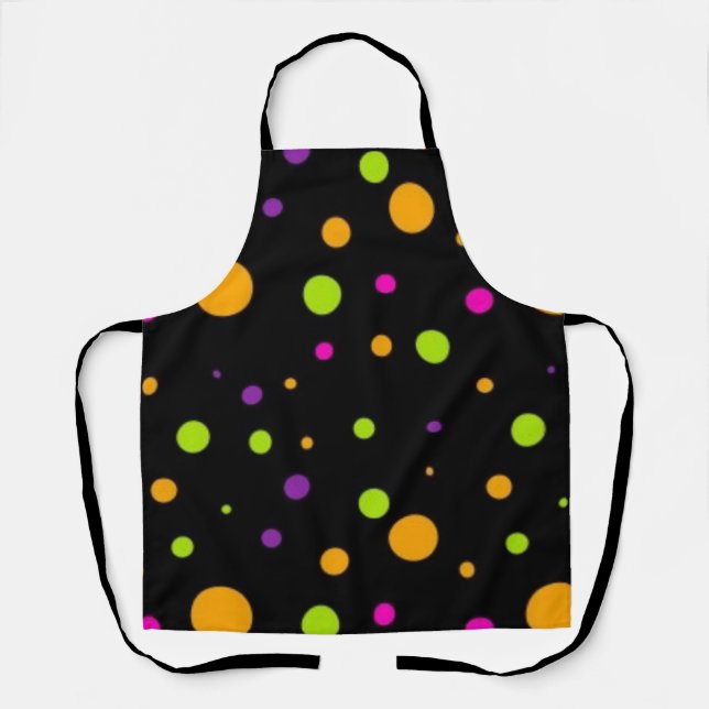 Polka dot pattern apron (Front)