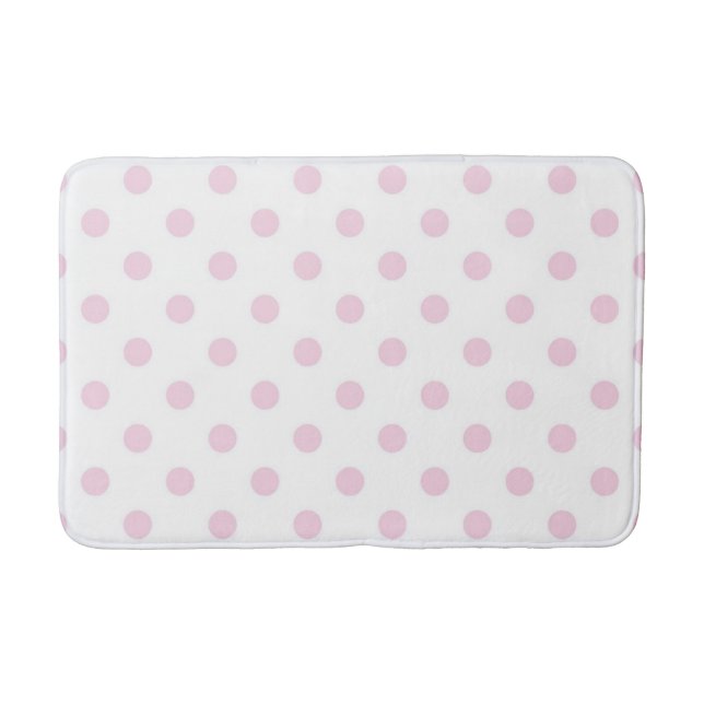 Polka dot pattern bath mat (Front)
