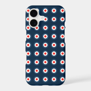 Polka Dot Pattern - Blue Red White