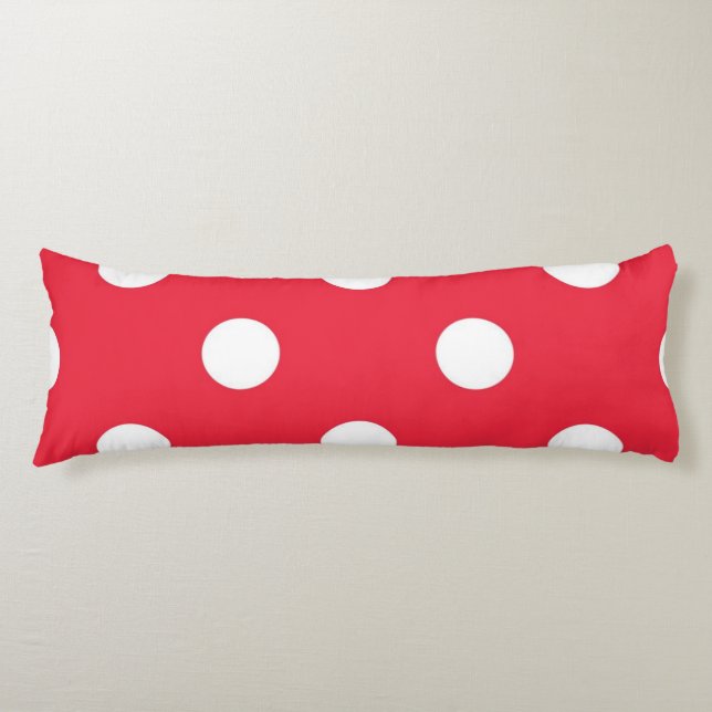 Polka dot pattern body cushion (Front)