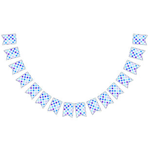 Polka dot pattern bunting