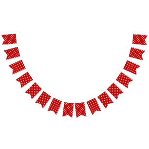 Polka dot pattern bunting