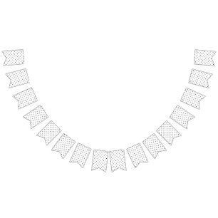 Polka dot pattern bunting