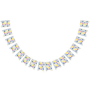 Polka dot pattern bunting