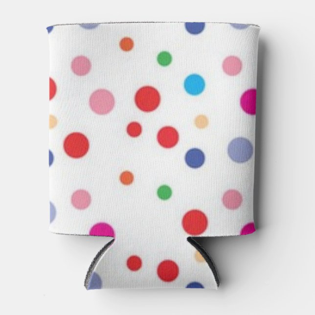 Polka dot pattern can cooler (Front)