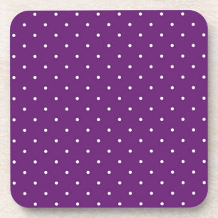 Polka dot pattern coaster