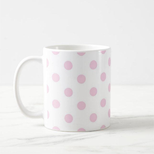 Polka dot pattern coffee mug (Left)