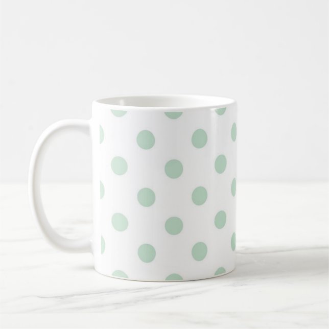 Polka dot pattern coffee mug (Left)