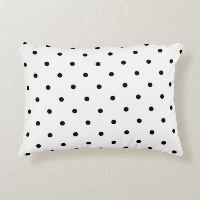 Polka dot pattern decorative cushion (Front)
