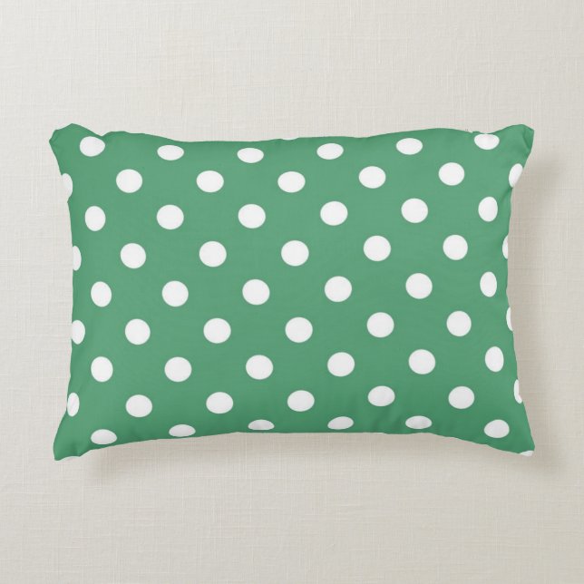 Polka dot pattern decorative cushion (Front)