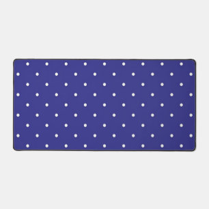 Polka dot pattern desk mat