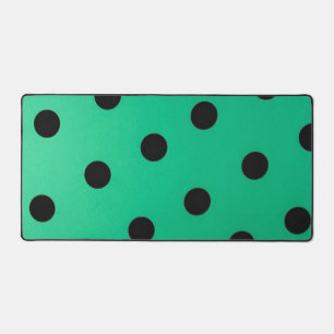 Polka dot pattern desk mat