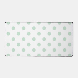 Polka dot pattern desk mat