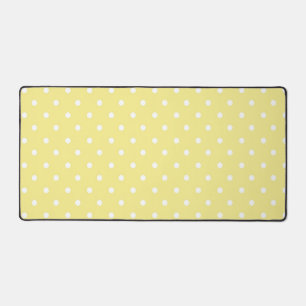 Polka dot pattern desk mat