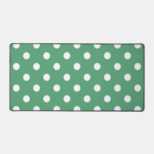 Polka dot pattern desk mat