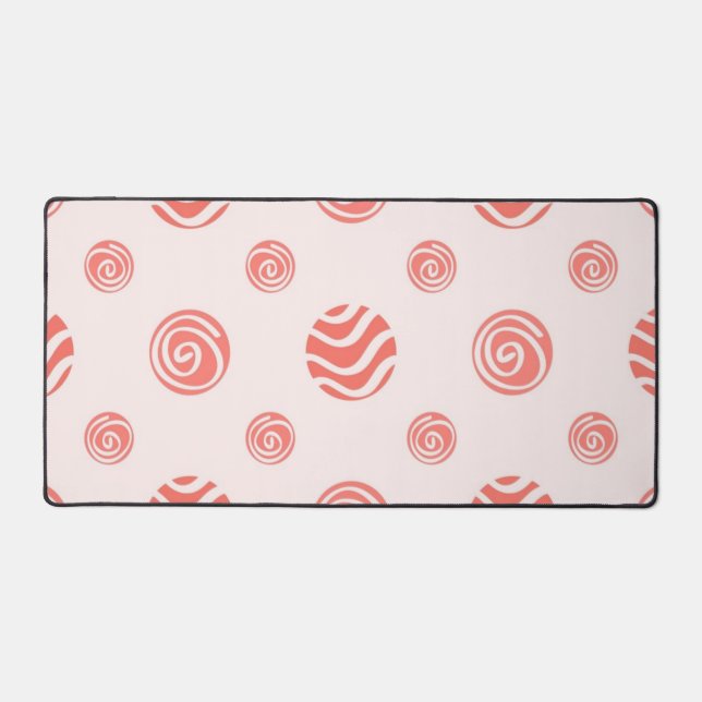 Polka dot pattern desk mat (Front)