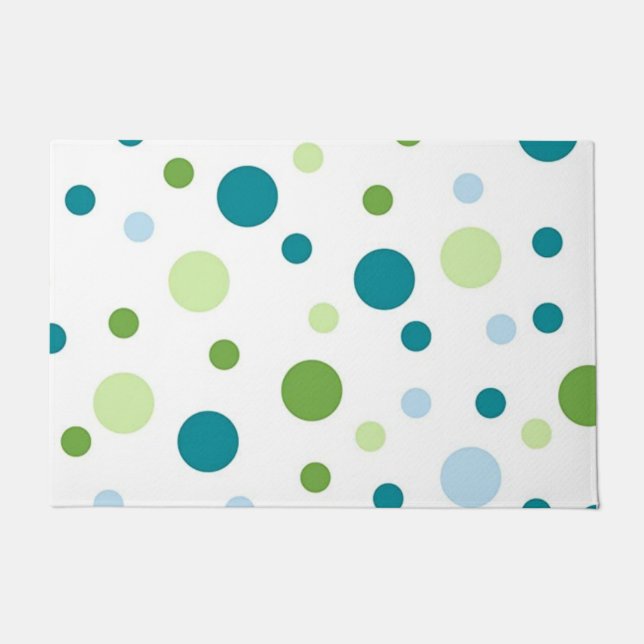 Polka dot pattern doormat (Front)