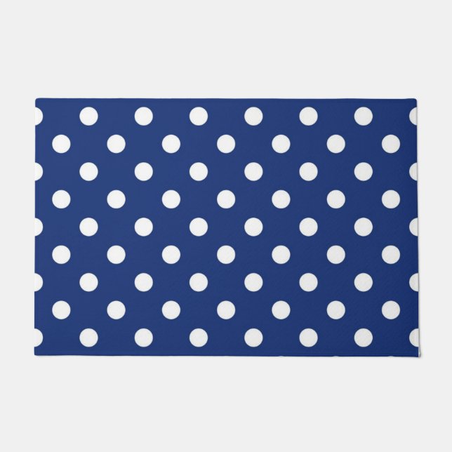 Polka dot pattern doormat (Front)