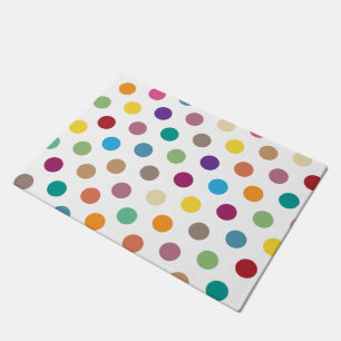 Polka Dot Pattern Doormat