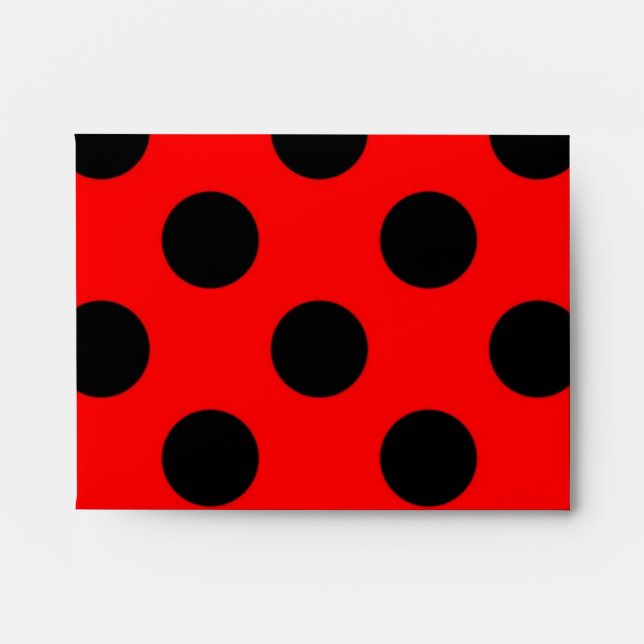 Polka dot pattern envelope (Front)
