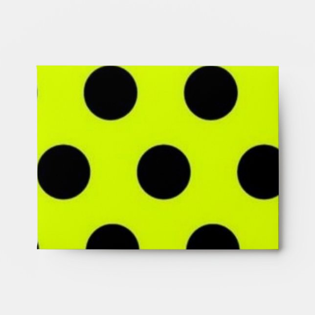 Polka dot pattern envelope (Front)
