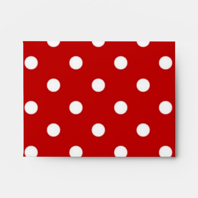 Polka dot pattern envelope (Front)