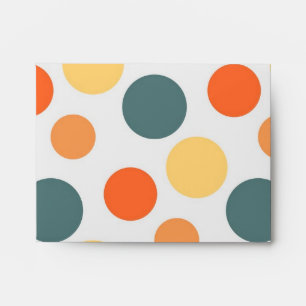 Polka dot pattern envelope