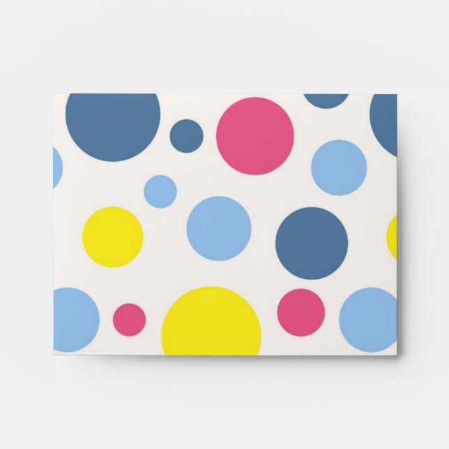 Polka dot pattern envelope (Front)