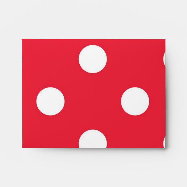 Polka dot pattern envelope (Front)
