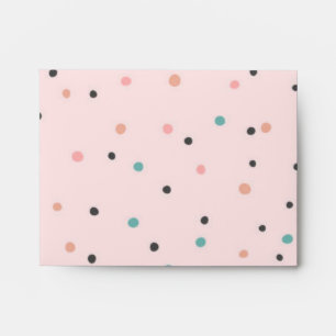 Polka dot pattern envelope