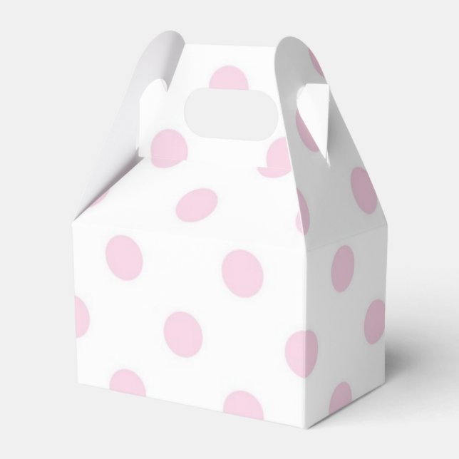 Polka dot pattern favour box (Front Side)