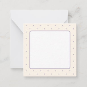 Polka Dot Pattern Flat Card
